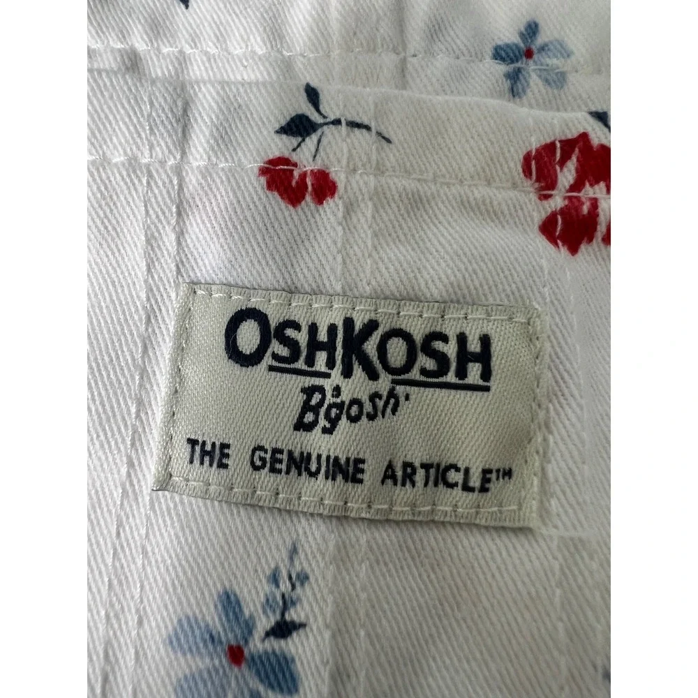 OshKosh B'Gosh Toddler Girls'‎ Floral Print Overall Dress Sz 18 Months
